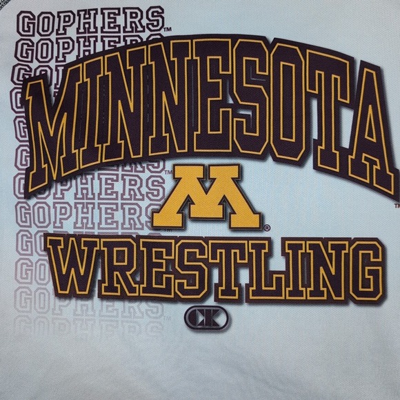 Minnesota Gophers Shirt Mens XL Gray Wrestling Athletic University Cliff Keen - Picture 8 of 10